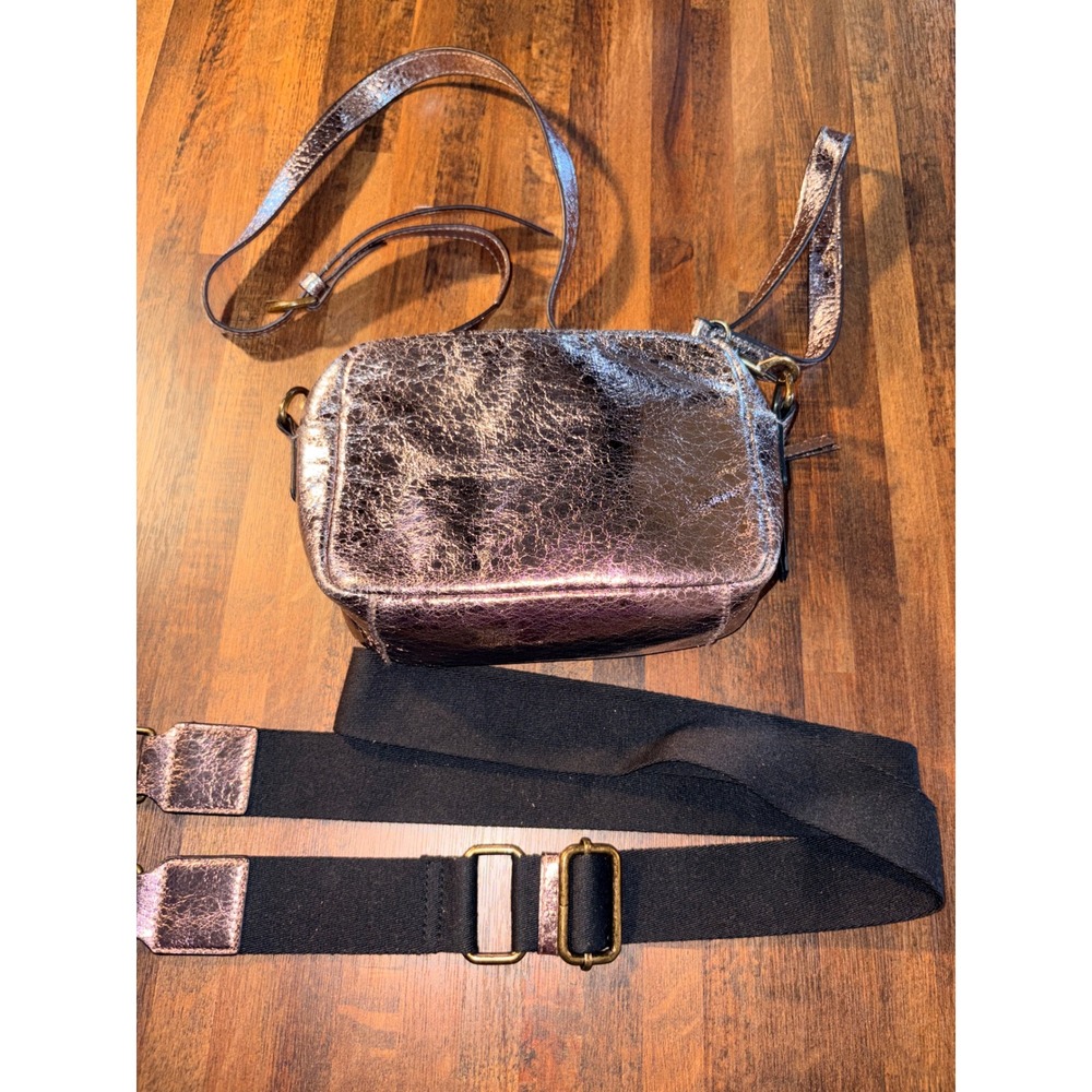 Universal Thread Metallic Rose Gold Crossbody Bag with Strap